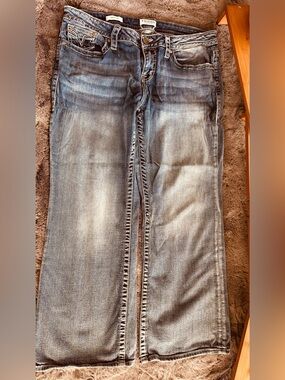 Vigoss Women's Light Blue Wide-Leg Jeans